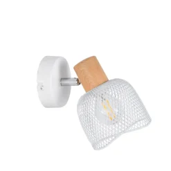 Spot 1 lumière en métal h17.5cm blanc - Ottawa