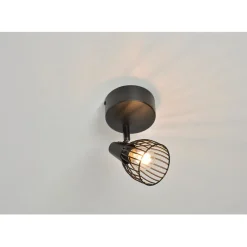 Spot 1 lumière metal filaire jaro noir
