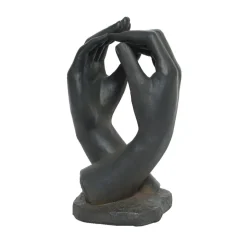 Statue d'extérieur mains anthracite noir h64cm
