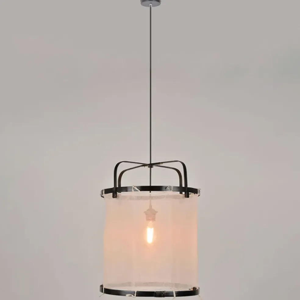 Suspension en bambou d35cm noir - hikari