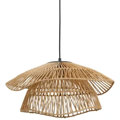 Suspension en corde de papaier d50cm naturel - Calyp