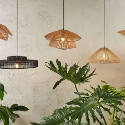 Suspension en corde de papaier d50cm naturel - Calyp