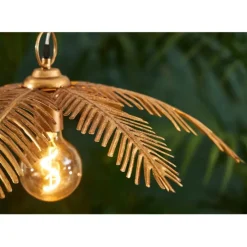 Suspension en fer doré h22cm - Palmier
