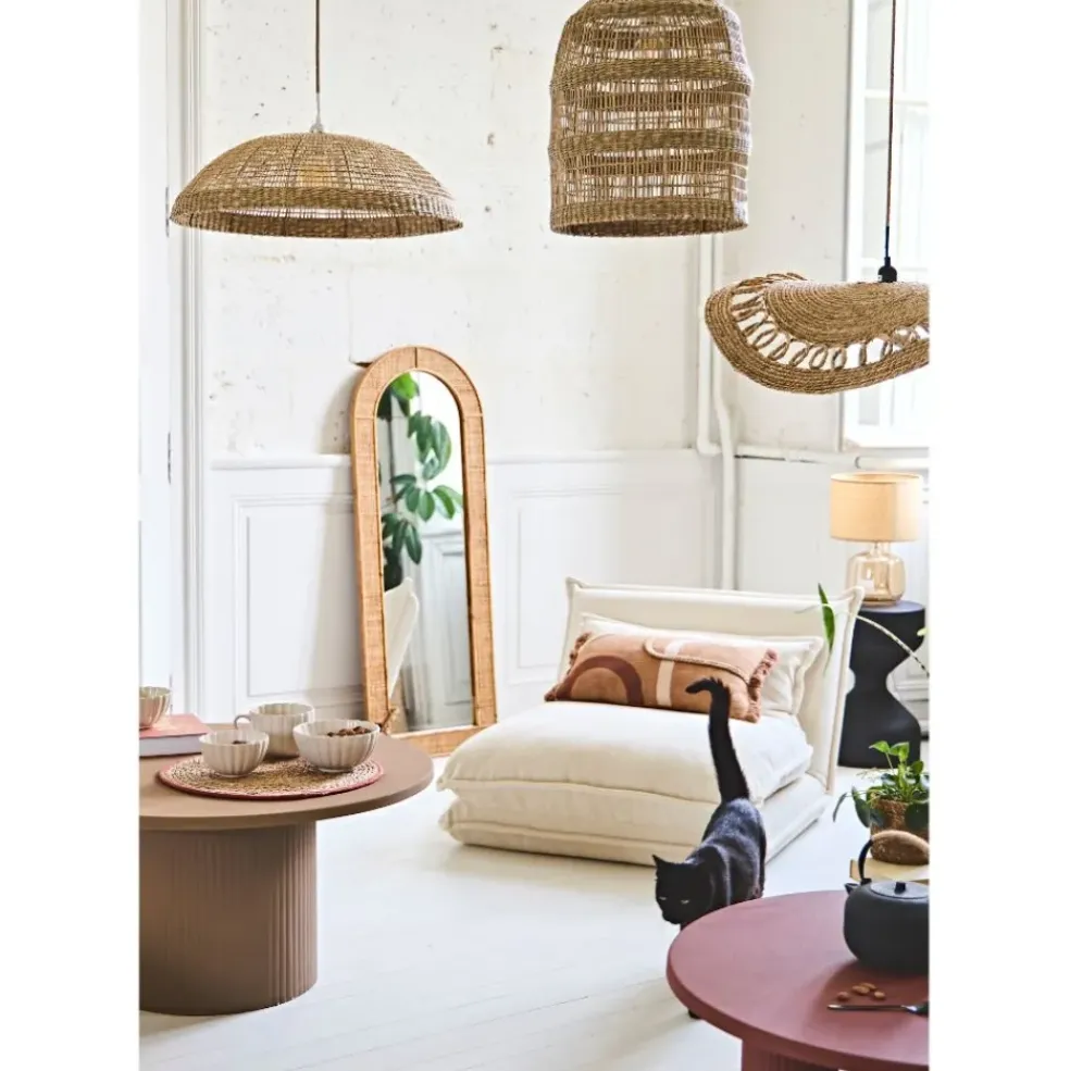 Suspension en jonc de mer naturel d60cm non électrifiée - Cordlacy