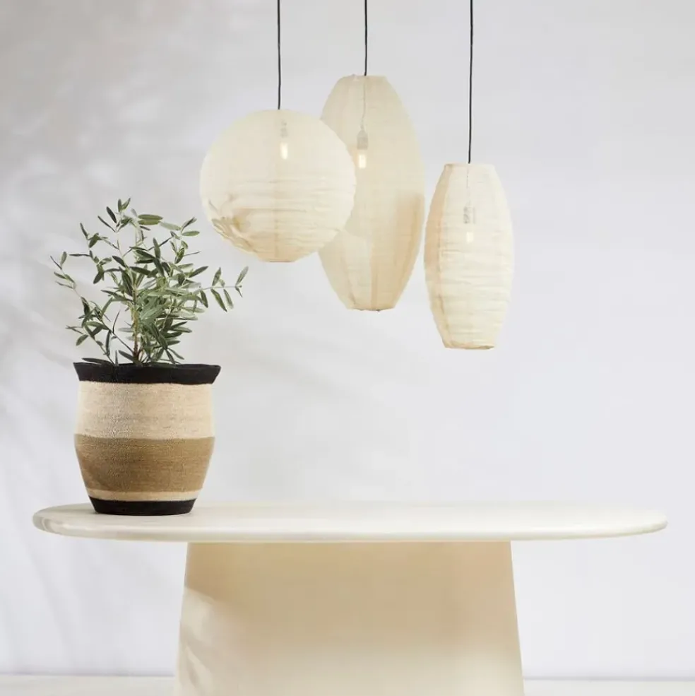 Suspension en jute écru h79cm - Ramille