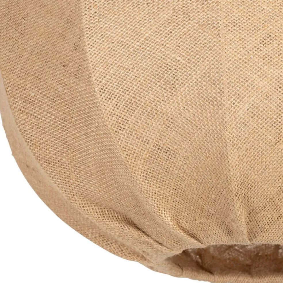 Suspension en jute et fer naturel non électrifiée d39.5xh31cm - Chaumière