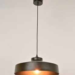 Suspension en métal noir d41cm - Indus