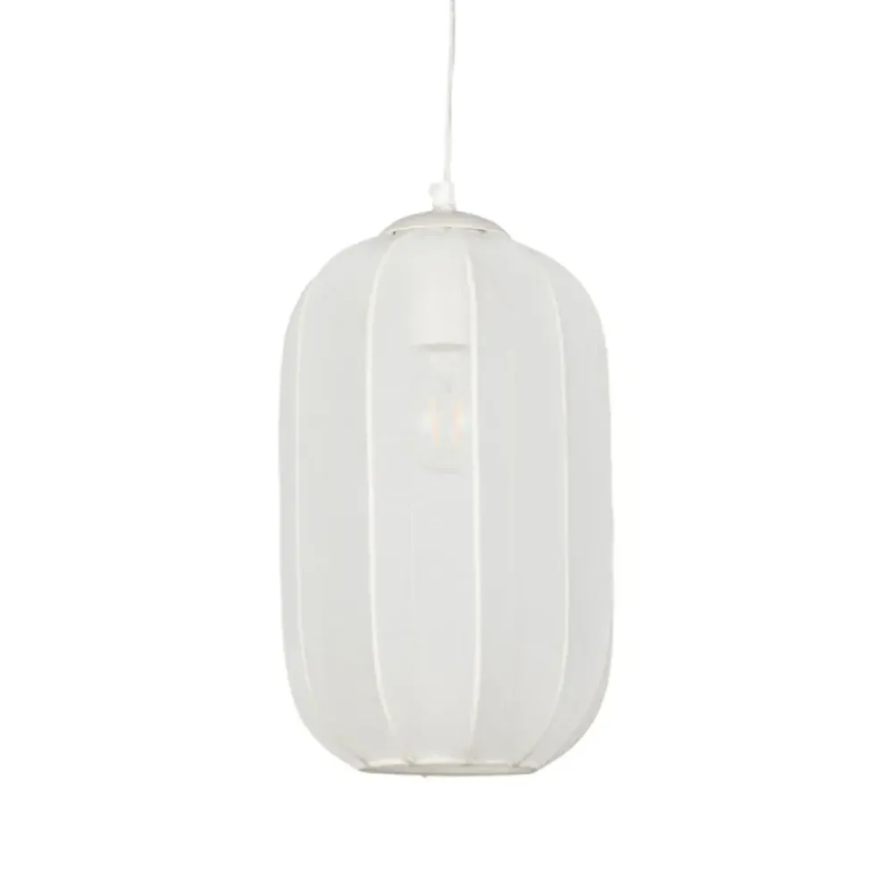 Suspension en polyester et fer blanc h34cm - Organic
