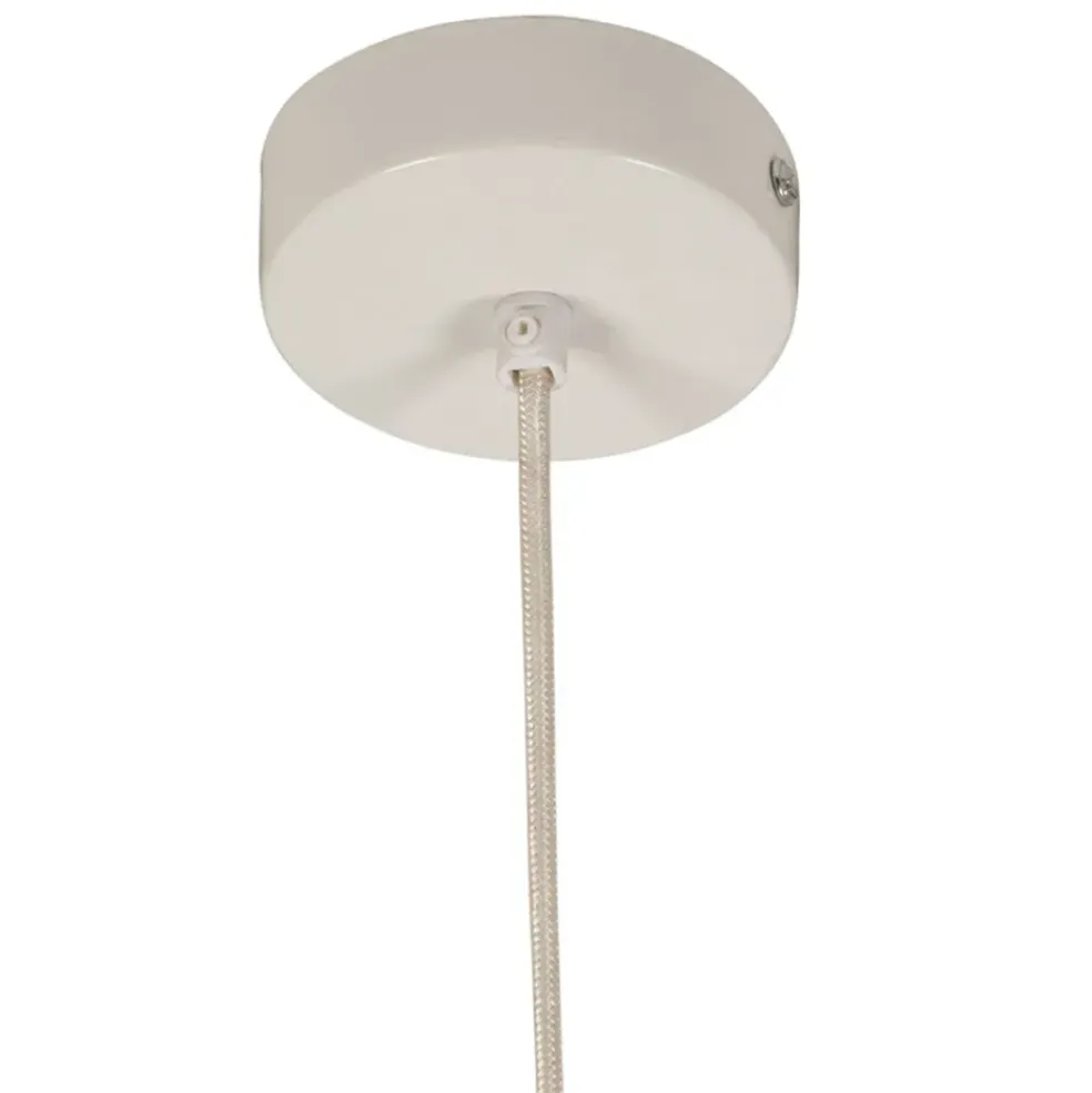 Suspension en polyester et fer blanc h34cm - Organic