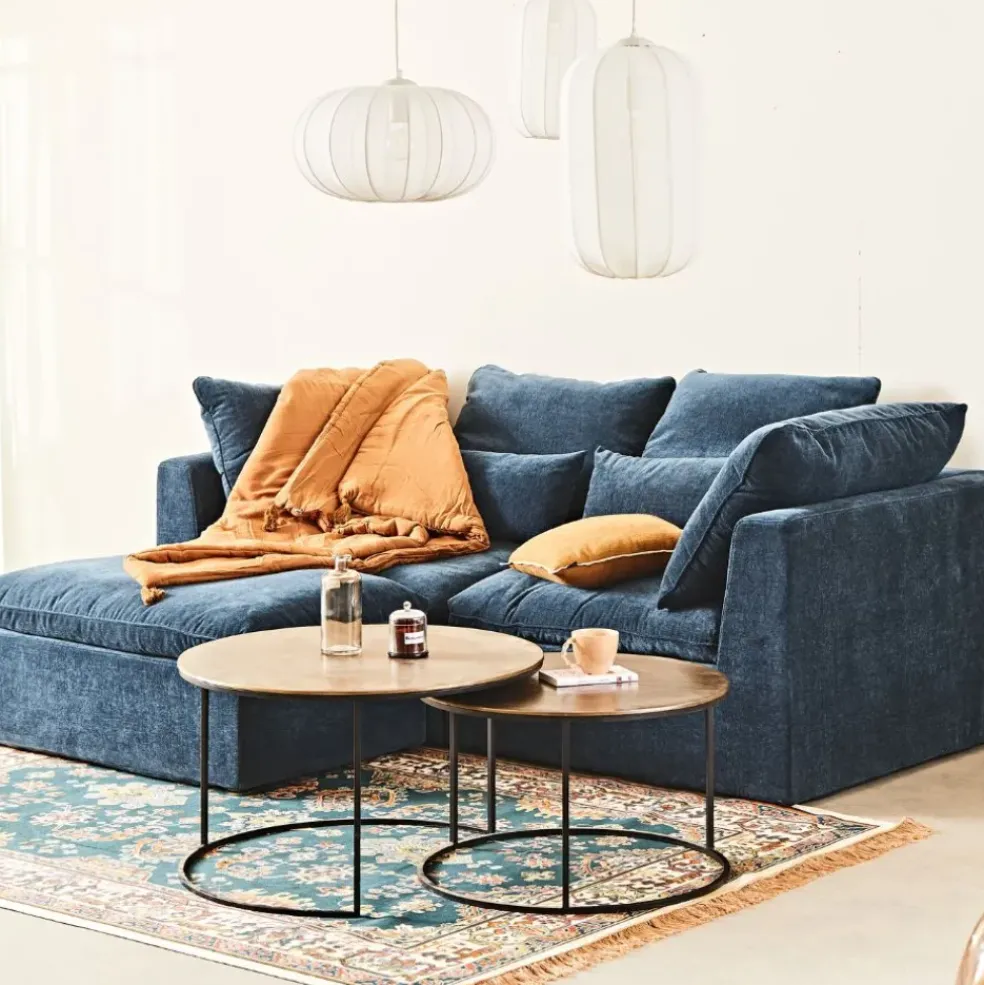Suspension en polyester et fer blanc h23cm - Organic