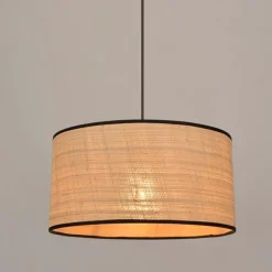 Suspension en raphia naturel d38cml - Cylindre