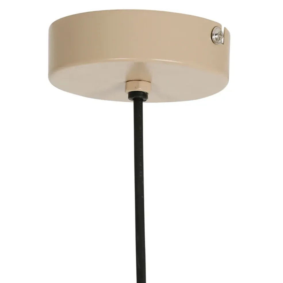 Suspension en rotin naturel et fer d34cm - Bohème
