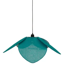 Suspension en tissu et fer d70cm émeraude - Japandi