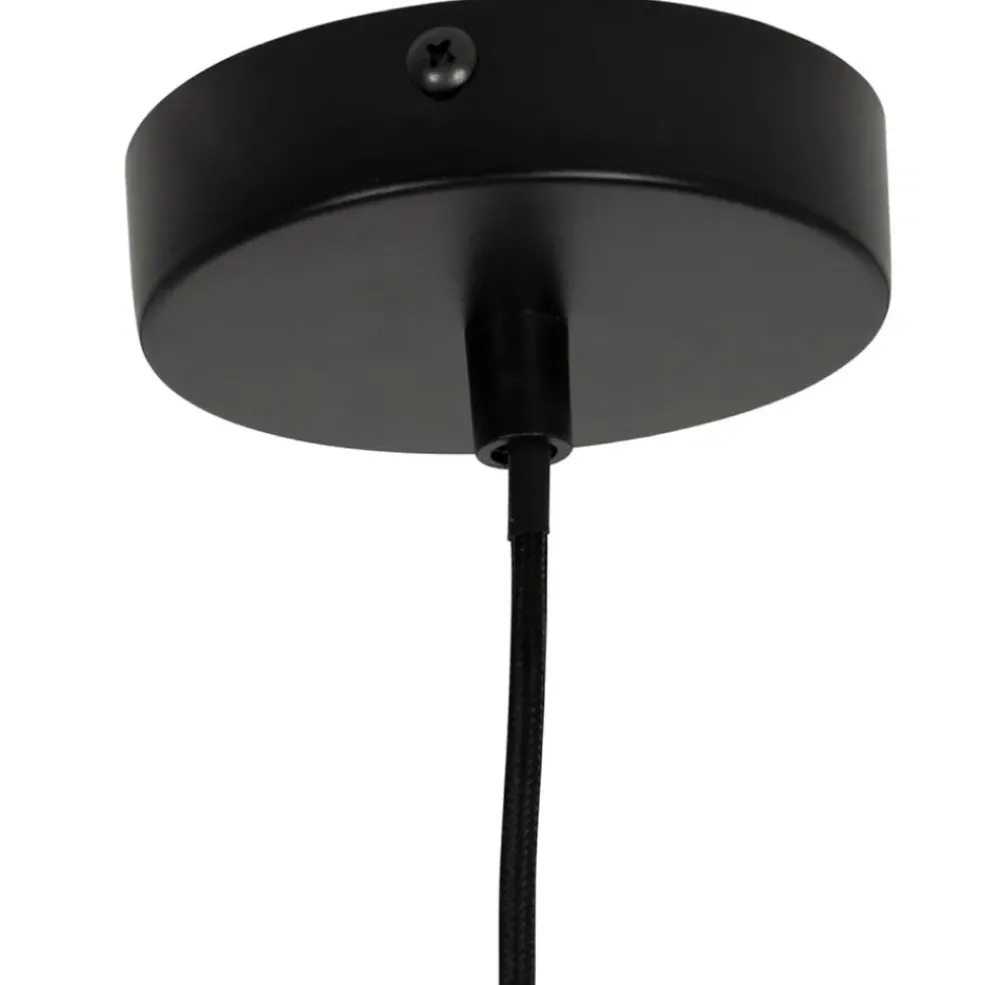 Suspension en verre et fer vert clair d22.5xh33cm - Lumi