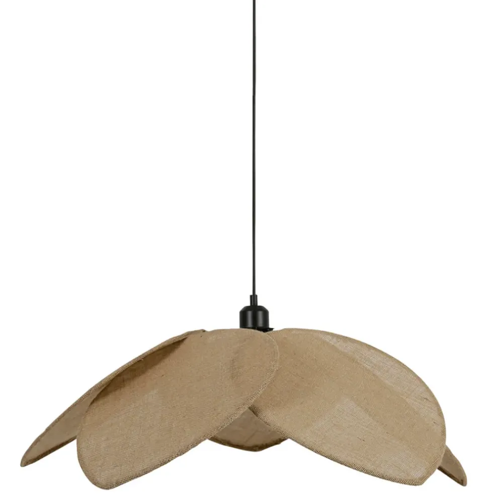 Suspension japandi en jute couleur lin naturel d110cm - Japandi