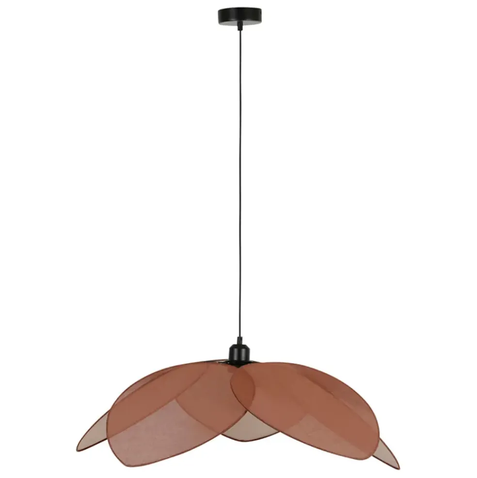 Suspension japandi en lin d70cm brun