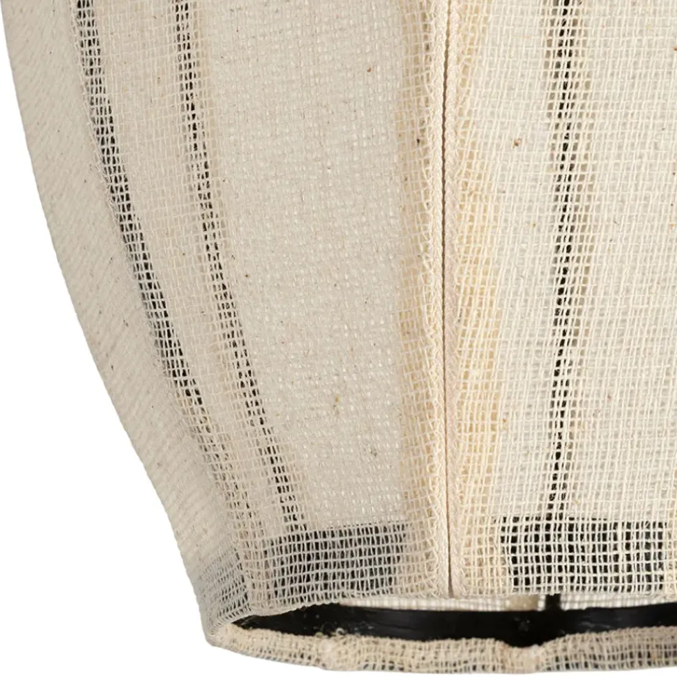Suspensionen coton et fer écru non électrifiée d25xh39cm - Enigma