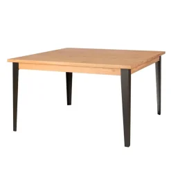 Table à manger carrée en chêne massif 140x140xm - Manny