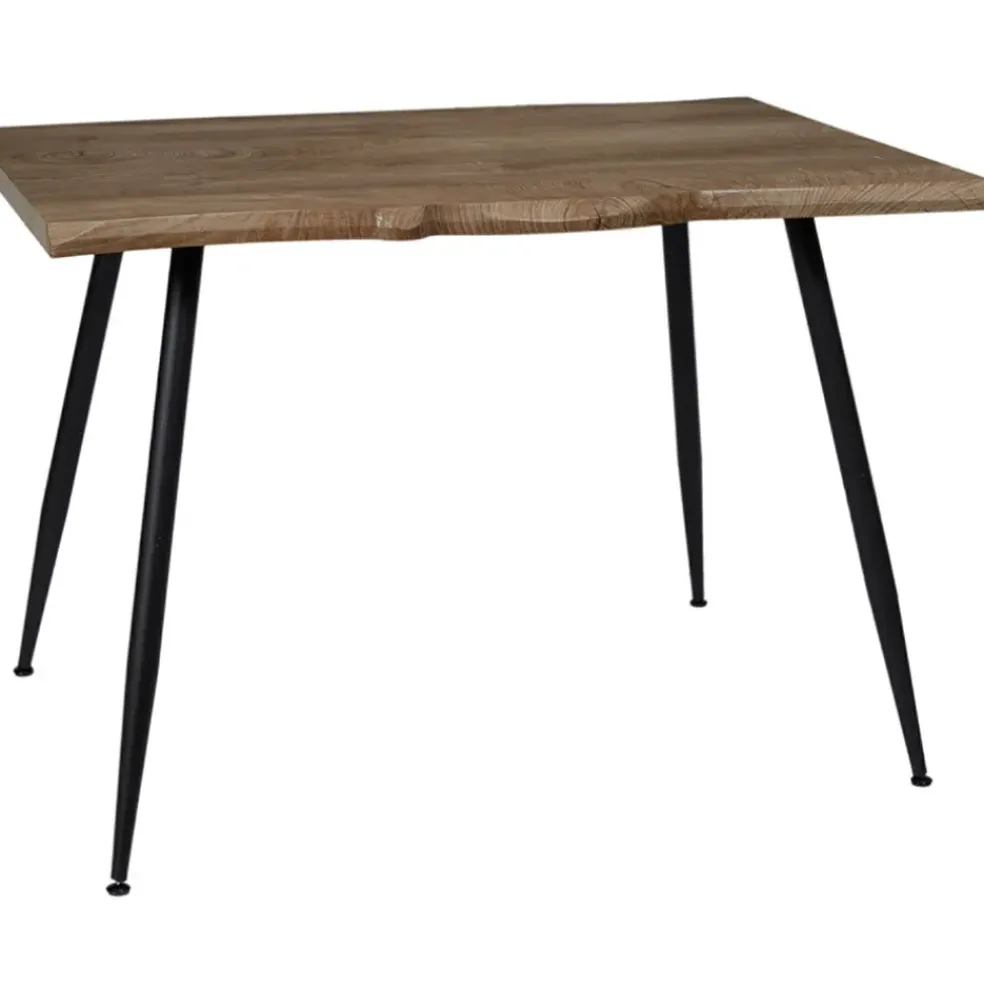 Table à manger en bois MDF et pieds en fer 110x75cm - Forest