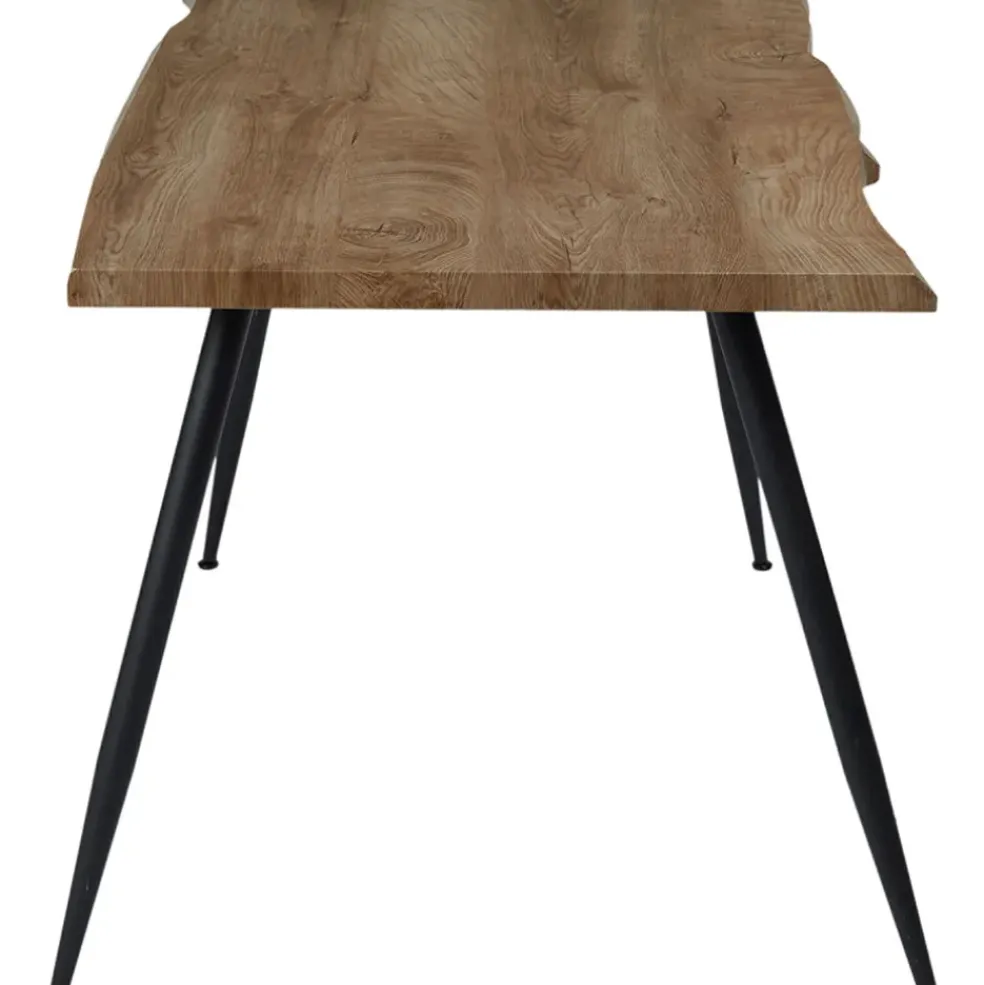 Table à manger en bois MDF et pieds en fer 110x75cm - Forest