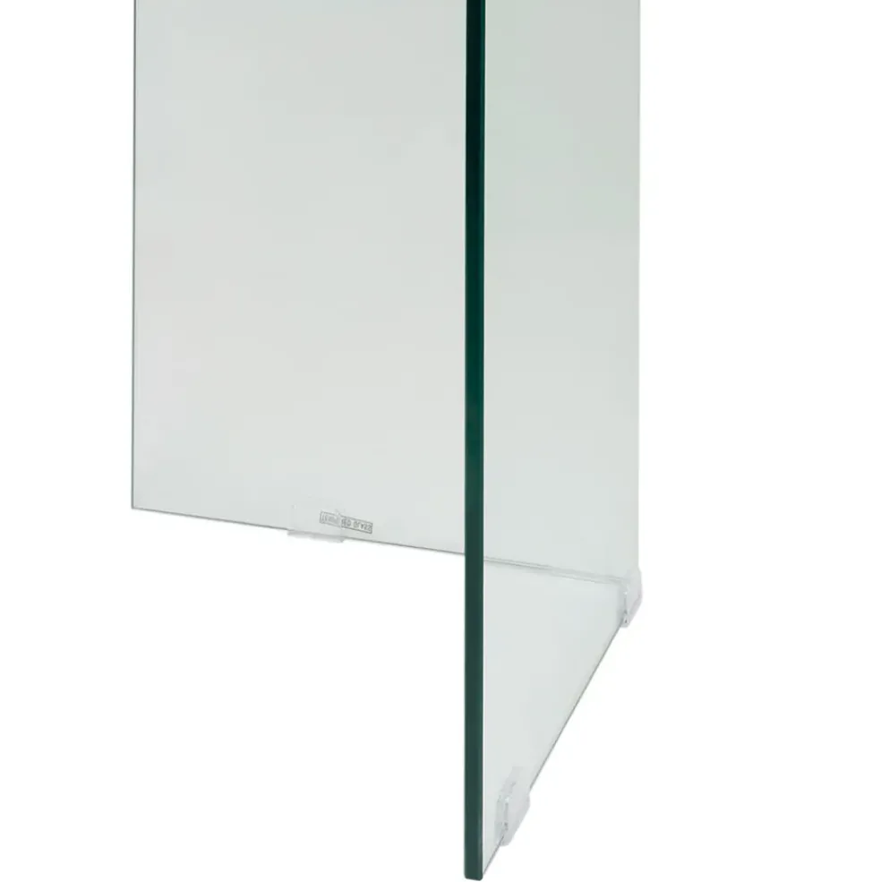 Table à manger en verre trempé 180x90cm - Adela