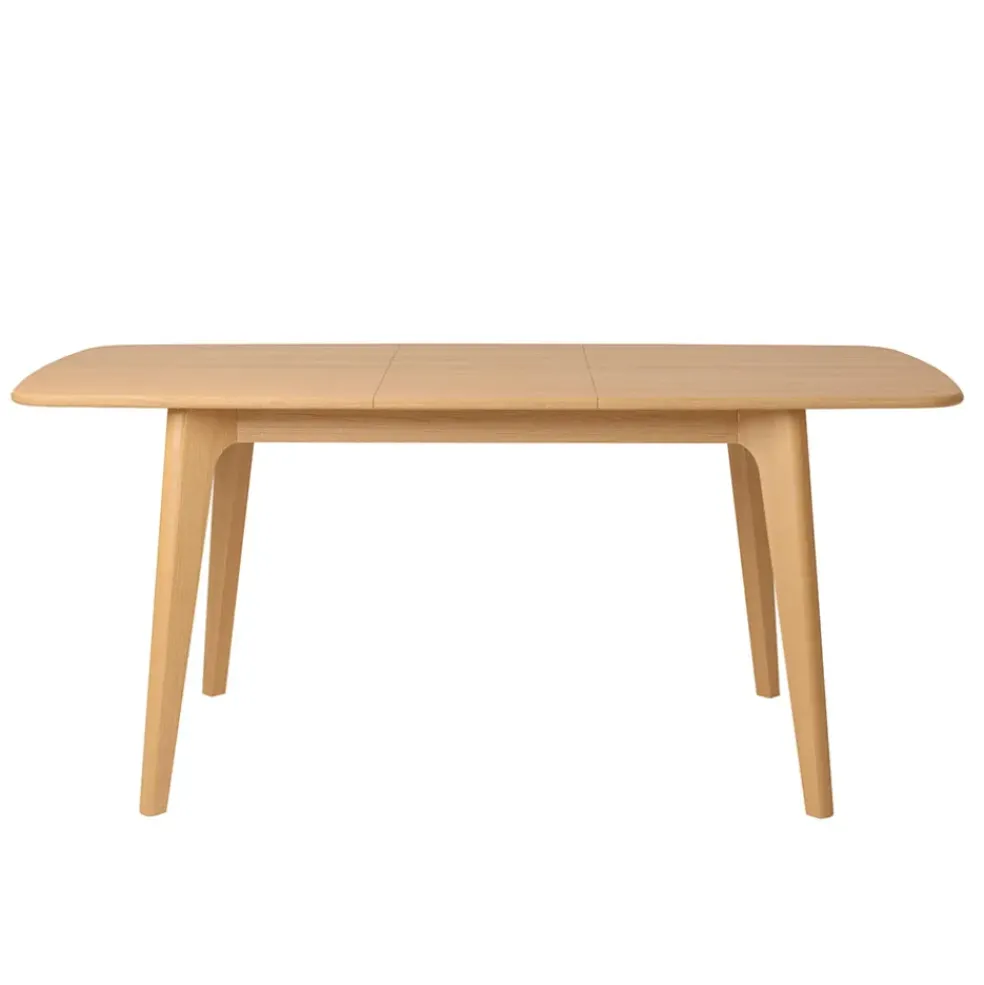 Table à manger extensible en placage et chêne naturel 140(+40)X90CM - Sublime