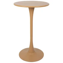 Table bar rond en fer beige d60cm - Lumi