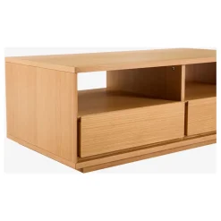 Table basse 2 tiroirs en chêne - Hazo