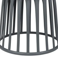 Table basse de jardin ronde grise d50cm - Lumi