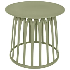 Table basse de jardin ronde kaki d50cm - Lumi