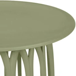 Table basse de jardin ronde kaki d50cm - Lumi