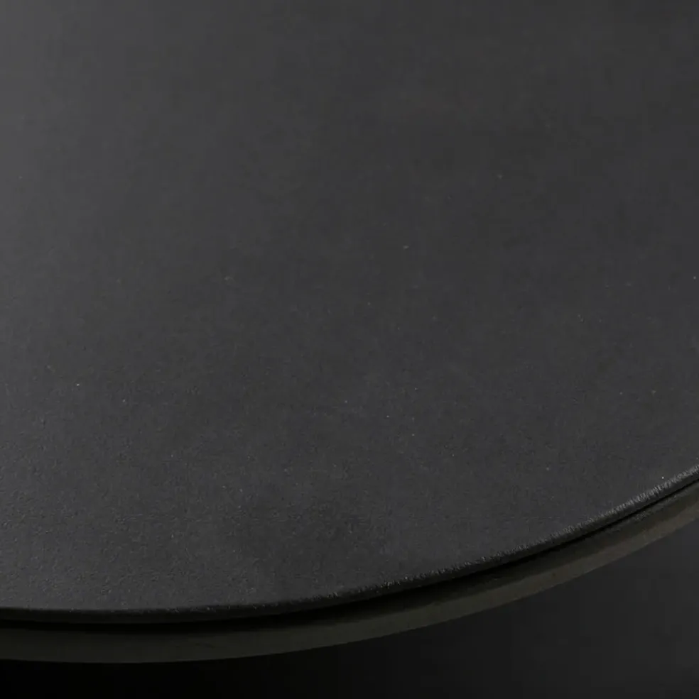 Table basse en métal noir L120cm -Gray