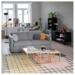 Table basse gigogne (lot de 3) en acier laqué - Kilo