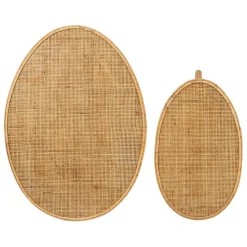 Table basse gigogne (lot de 2) en rotin naturel - Tamba