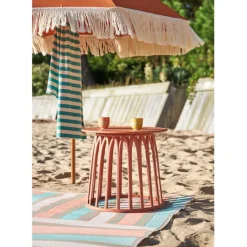Table basse rond terracotta d50cm - Lumi