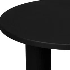 Table basse ronde 3 pieds en fer noir d70xh35cm - Organic
