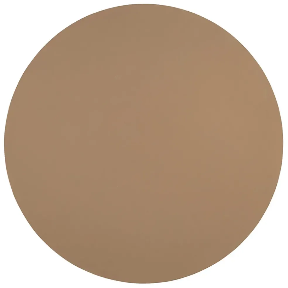 Table basse ronde en fer beige d79xh40cm - Minimal