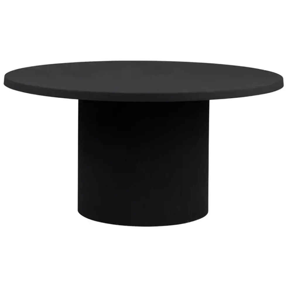 Table basse ronde en fer noir d79xh40cm - Organic
