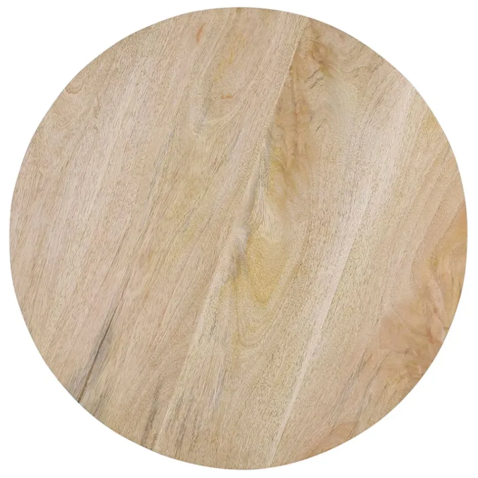 Table basse ronde en manguier naturel d79cm - Organic