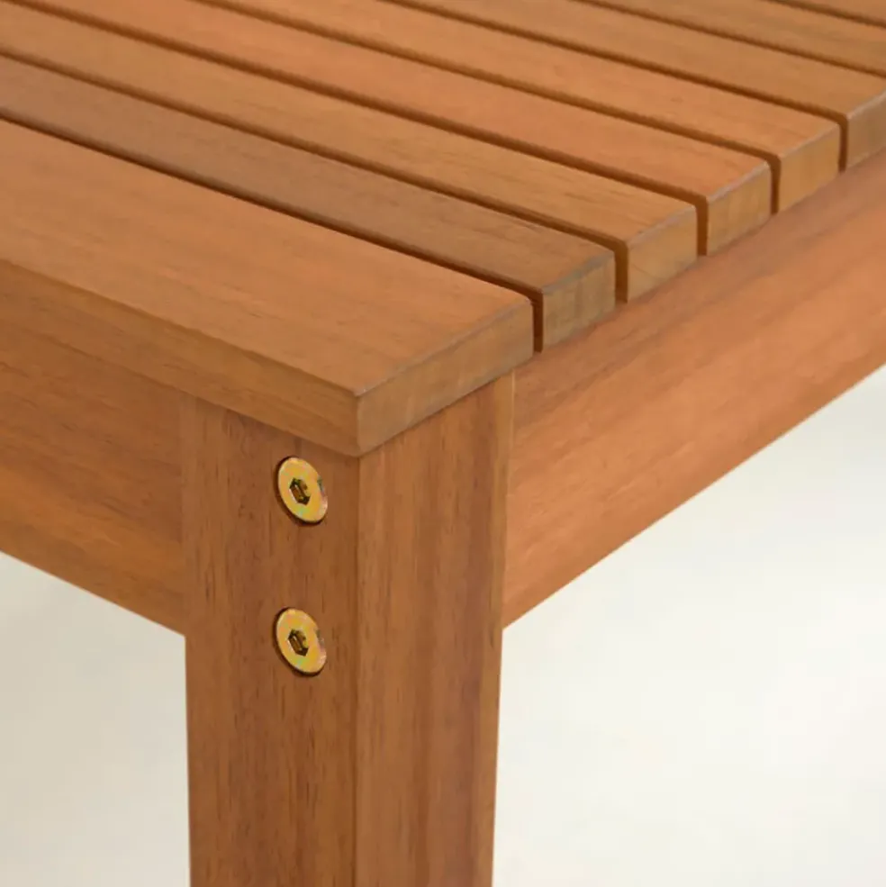 Table de jardin en bois d'acacia 190x90cm - Emili