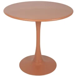 Table de jardin rond en fer terracotta d80cm - Lumi