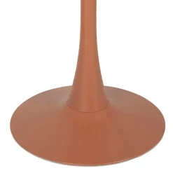 Table de jardin rond en fer terracotta d80cm - Lumi