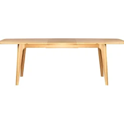 Table de repas avec allonge intégrée en chene naturel 180(+50)x100xh76cm - Sublime