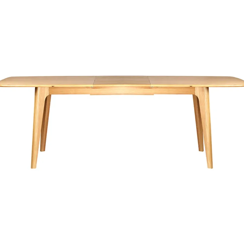 Table de repas avec allonge intégrée en chene naturel 180(+50)x100xh76cm - Sublime