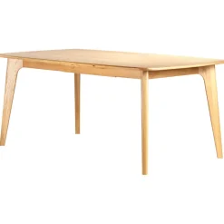 Table de repas avec allonge intégrée en chene naturel 180(+50)x100xh76cm - Sublime