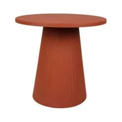 Table d'appoint en fer terracotta d45cm - Arty