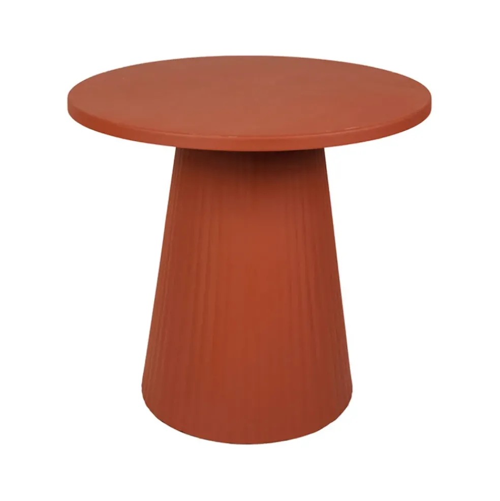 Table d'appoint en fer terracotta d45cm - Arty