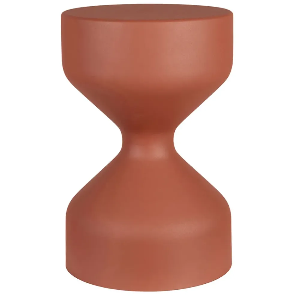 Table d'appoint en fer terracotta - Arty