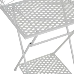 Table d'appoint pliante en fer blanc H67cm - Charmet