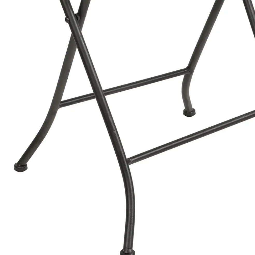 Table d'appoint ronde en bambou naturel d52cm